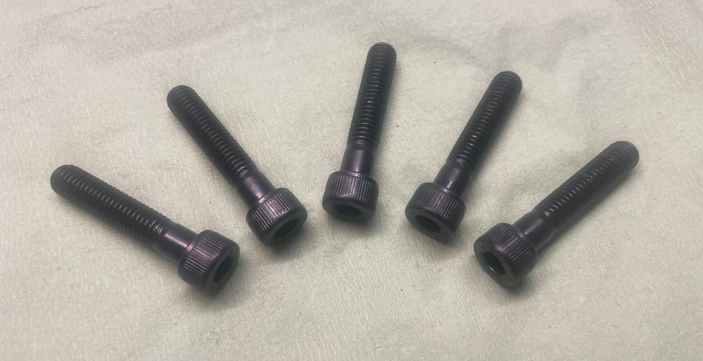 Schrauben für Felge, M8x40 12.9 Stahl, schwarz pulverbeschichtet