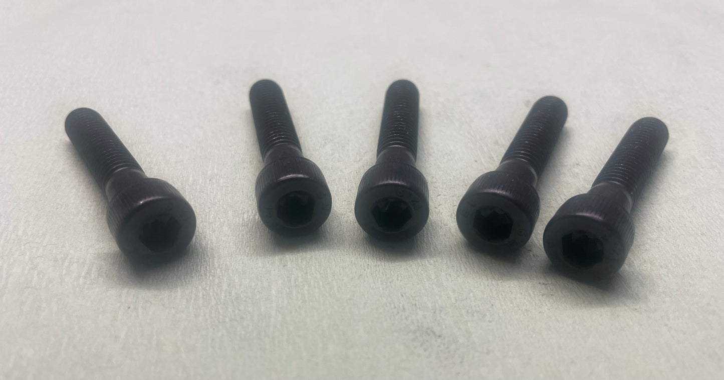 Schrauben für Felge, M8x40 12.9 Stahl, schwarz pulverbeschichtet