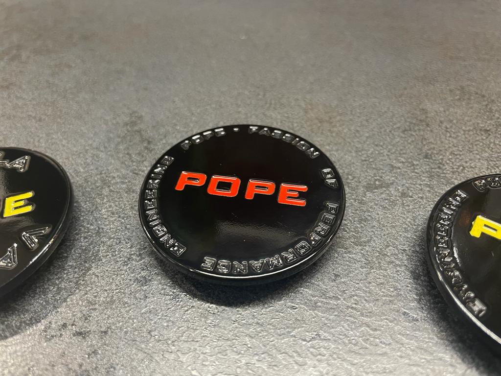 Nabendeckel für Gilera Runner Felge/ Vespa GTS im POPE Design